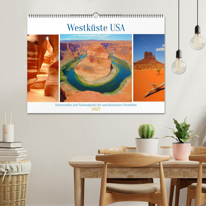 Naturwunder und Nationalparks der amerikanischen Westküste (CALVENDO Wandkalender 2027)