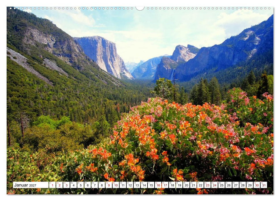Naturwunder und Nationalparks der amerikanischen Westküste (CALVENDO Wandkalender 2027)