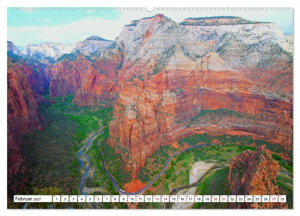 Naturwunder und Nationalparks der amerikanischen Westküste (CALVENDO Wandkalender 2027)