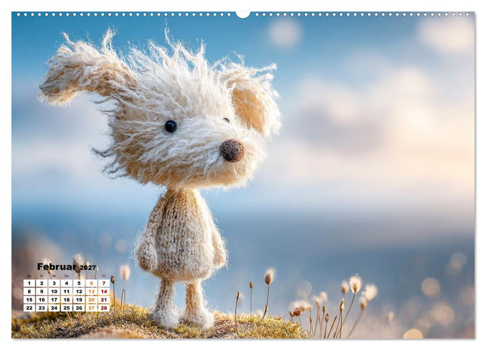 Kleine Seelen aus Wolle (CALVENDO Premium Wandkalender 2027)