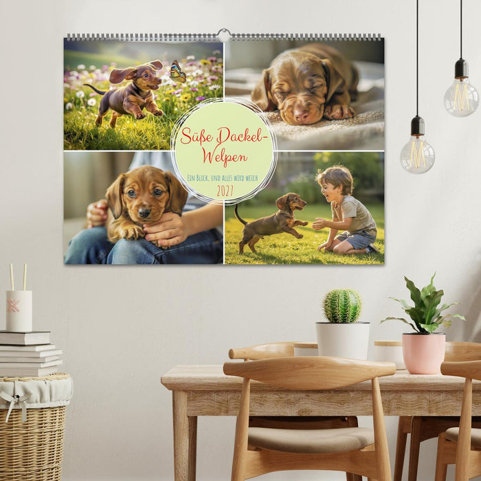 Süße Dackel-Welpen (CALVENDO Wandkalender 2027)