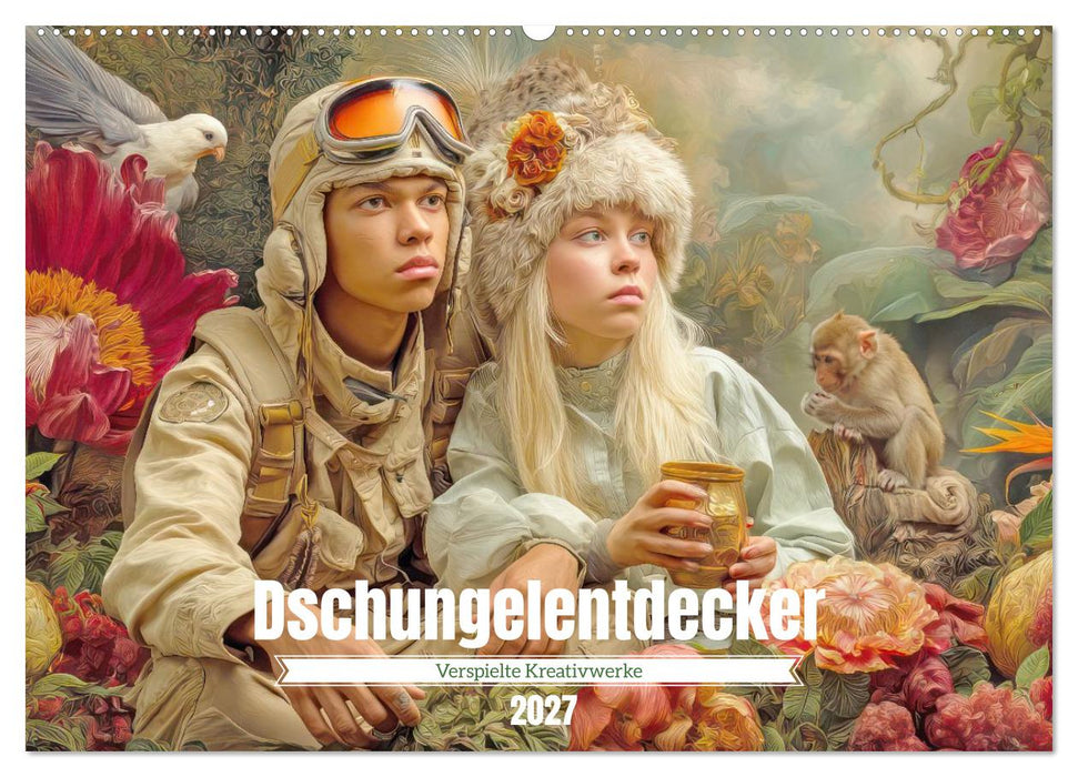 Dschungelentdecker - Verspielte Kreativwerke (CALVENDO Wandkalender 2027)