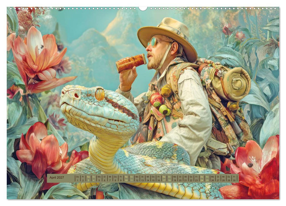 Dschungelentdecker - Verspielte Kreativwerke (CALVENDO Wandkalender 2027)