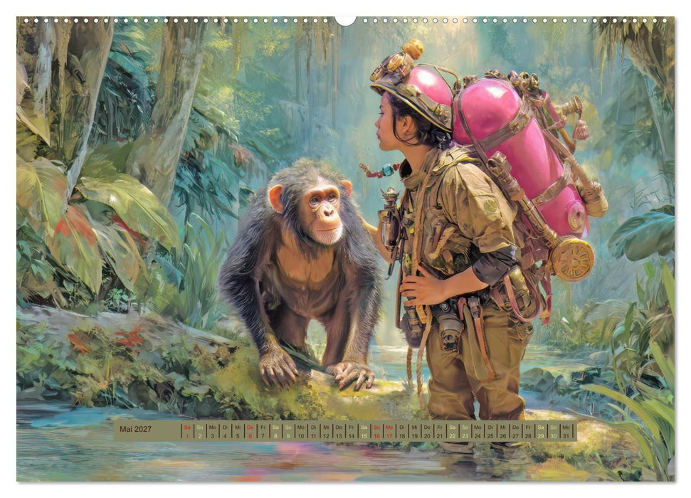 Dschungelentdecker - Verspielte Kreativwerke (CALVENDO Wandkalender 2027)