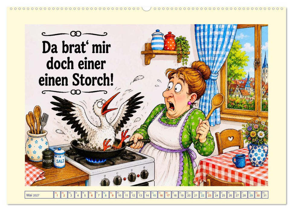 Sprichwörter. Bekannte Redewendungen und geflügelte Worte (CALVENDO Premium Wandkalender 2027)
