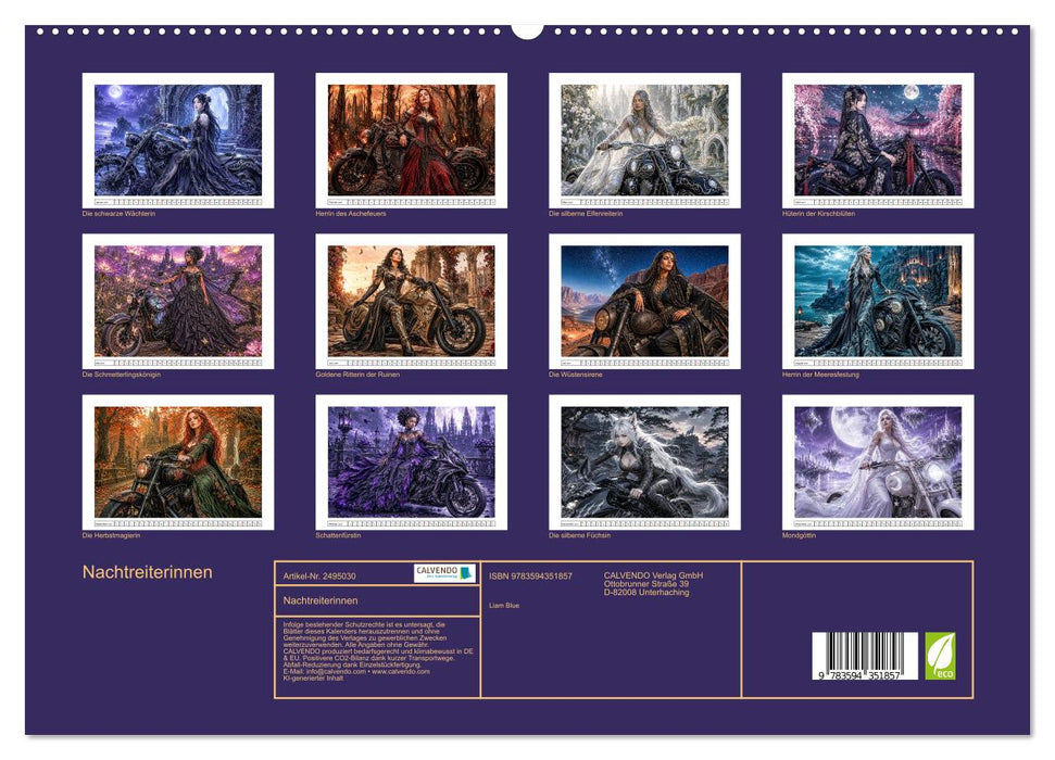 Nachtreiterinnen (CALVENDO Premium Wandkalender 2027)