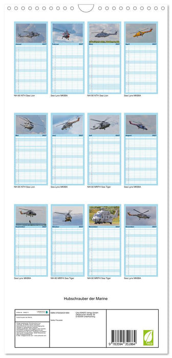 Hubschrauber der Marine (CALVENDO Familienplaner 2027)