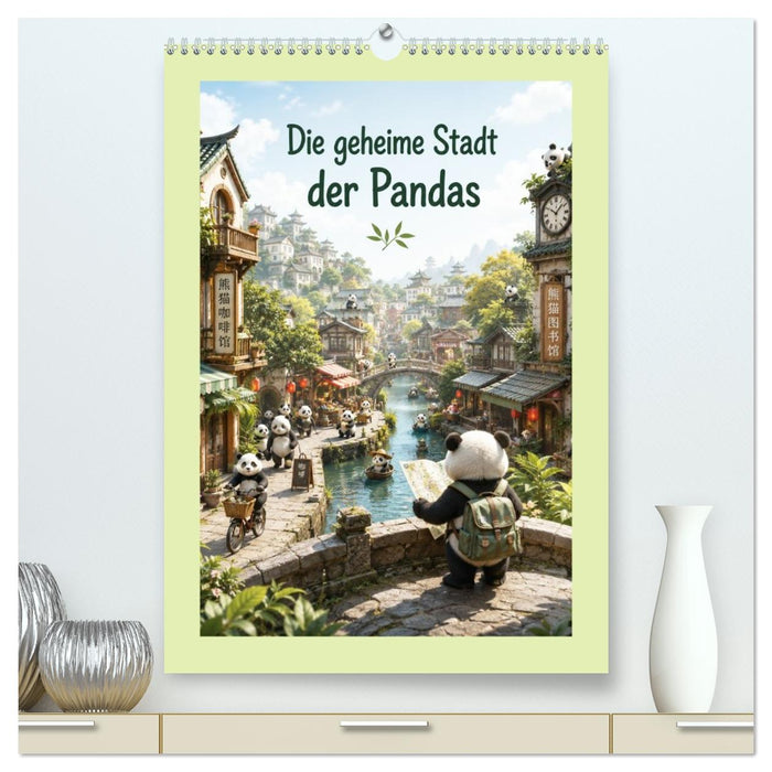 Die geheime Stadt der Pandas (CALVENDO Premium Wandkalender 2027)