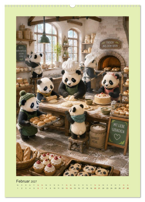 Die geheime Stadt der Pandas (CALVENDO Premium Wandkalender 2027)