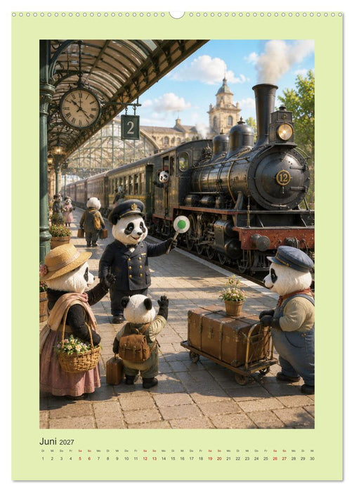 Die geheime Stadt der Pandas (CALVENDO Premium Wandkalender 2027)
