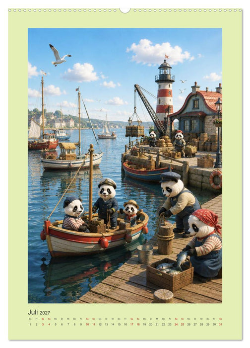 Die geheime Stadt der Pandas (CALVENDO Premium Wandkalender 2027)