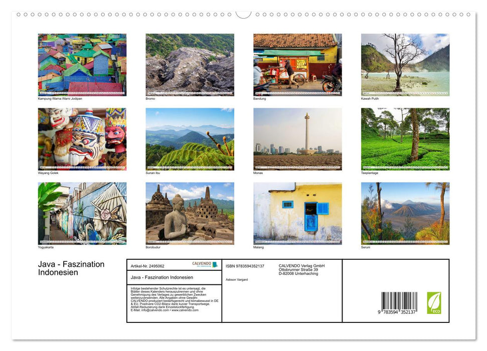 Java - Faszination Indonesien (CALVENDO Premium Wandkalender 2027)