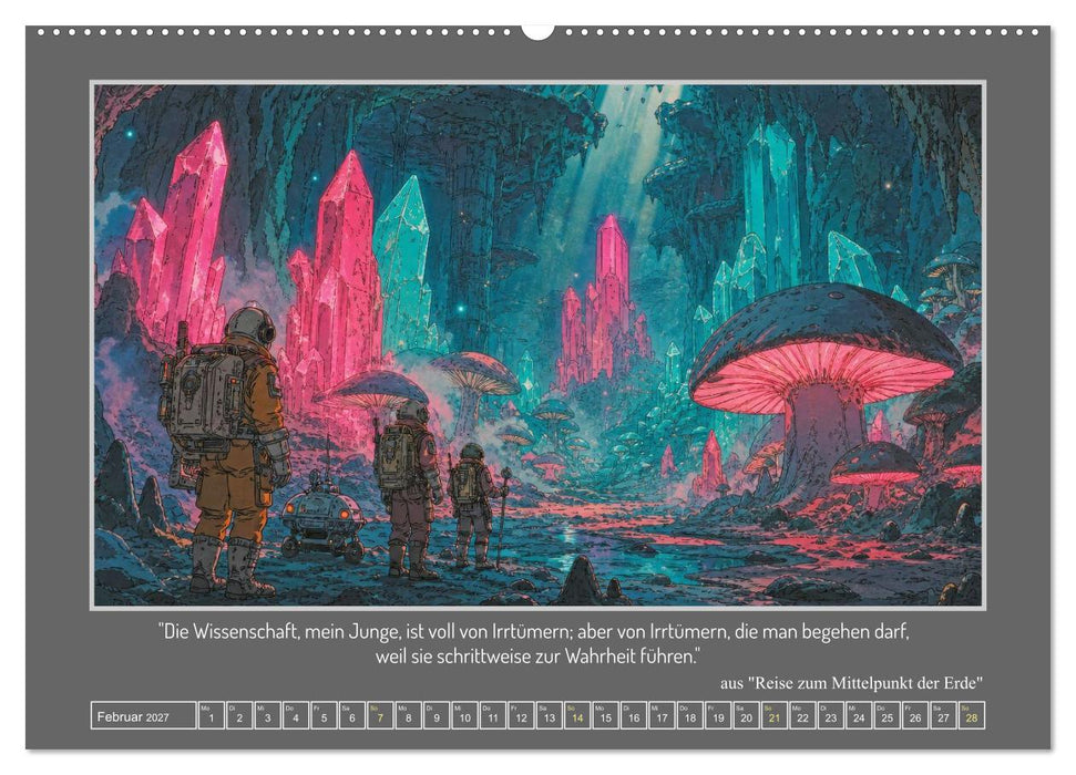 Retro-Futurismus: Die Welten von Jules Verne (CALVENDO Wandkalender 2027)