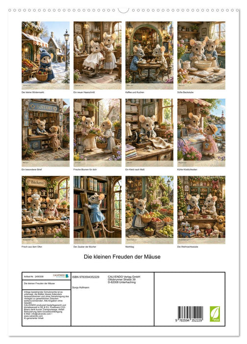 Die kleinen Freuden der Mäuse (CALVENDO Premium Wandkalender 2027)