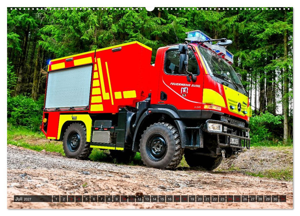 112 Fahrzeuge der Feuerwehr (CALVENDO Premium Wandkalender 2027)