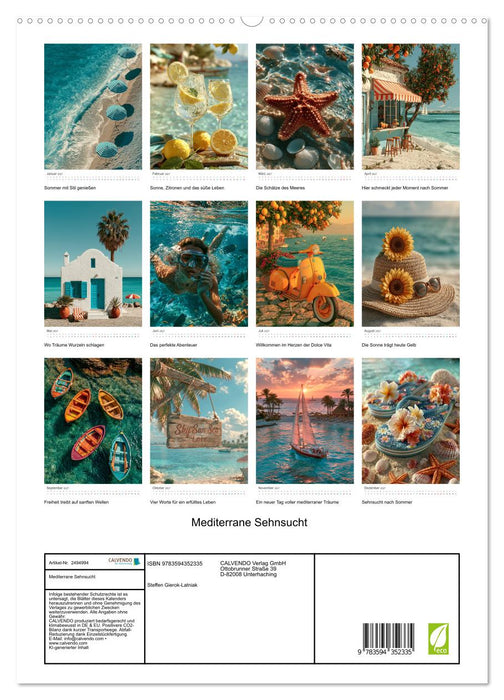Mediterrane Sehnsucht (CALVENDO Premium Wandkalender 2027)