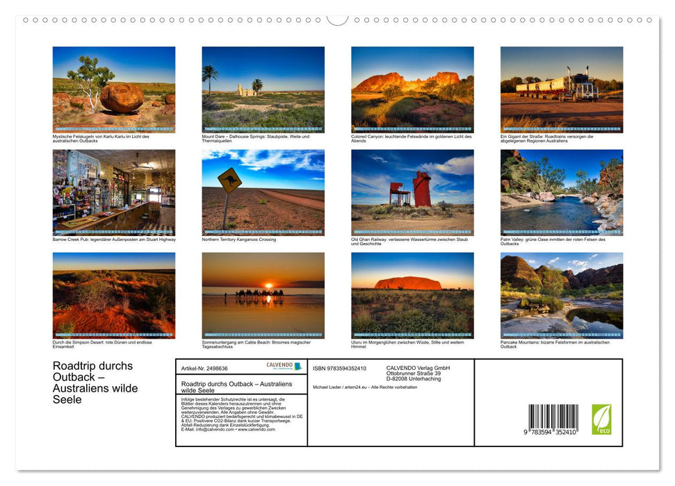 Roadtrip durchs Outback – Australiens wilde Seele (CALVENDO Premium Wandkalender 2027)