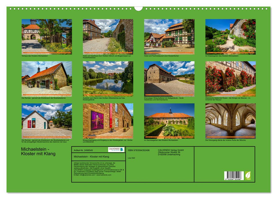 Michaelstein - Kloster mit Klang (CALVENDO Wandkalender 2027)
