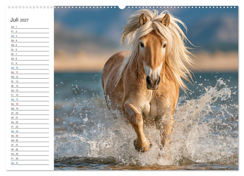 Die Welt der Haflinger (CALVENDO Premium Wandkalender 2027)