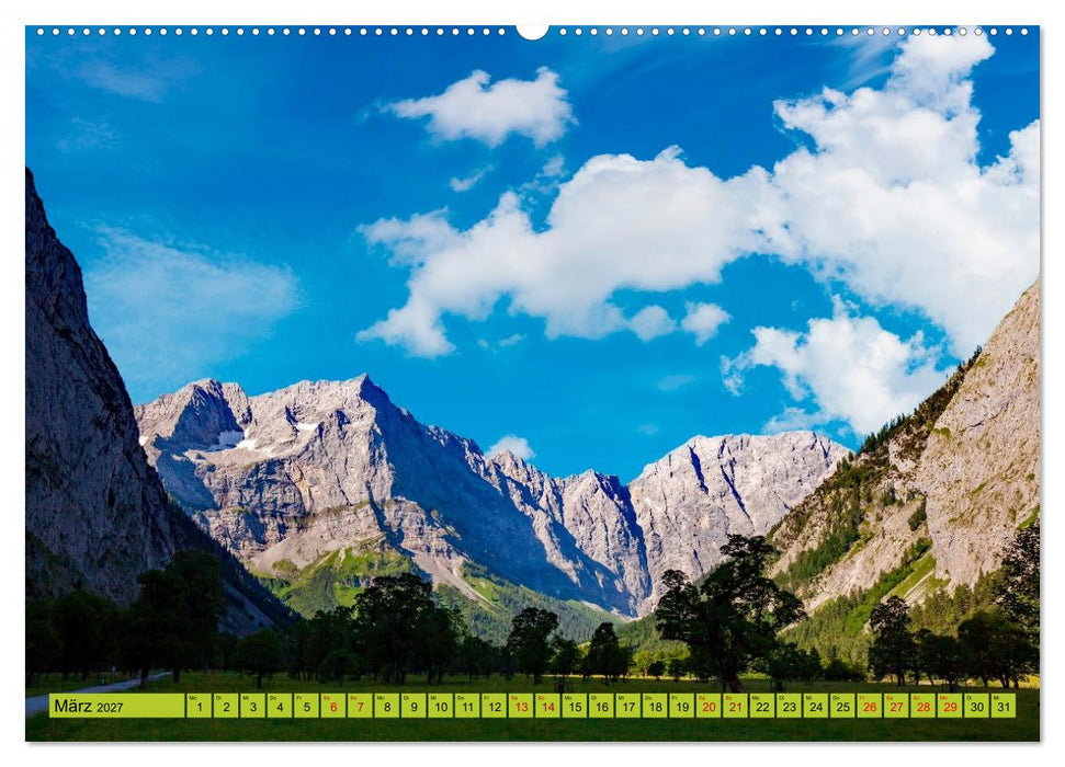 Der Große Ahornboden - Die Engalm im Karwendelgebirge (CALVENDO Wandkalender 2027)