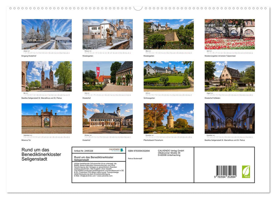 Rund um das Benediktinerkloster Seligenstadt (CALVENDO Premium Wandkalender 2027)