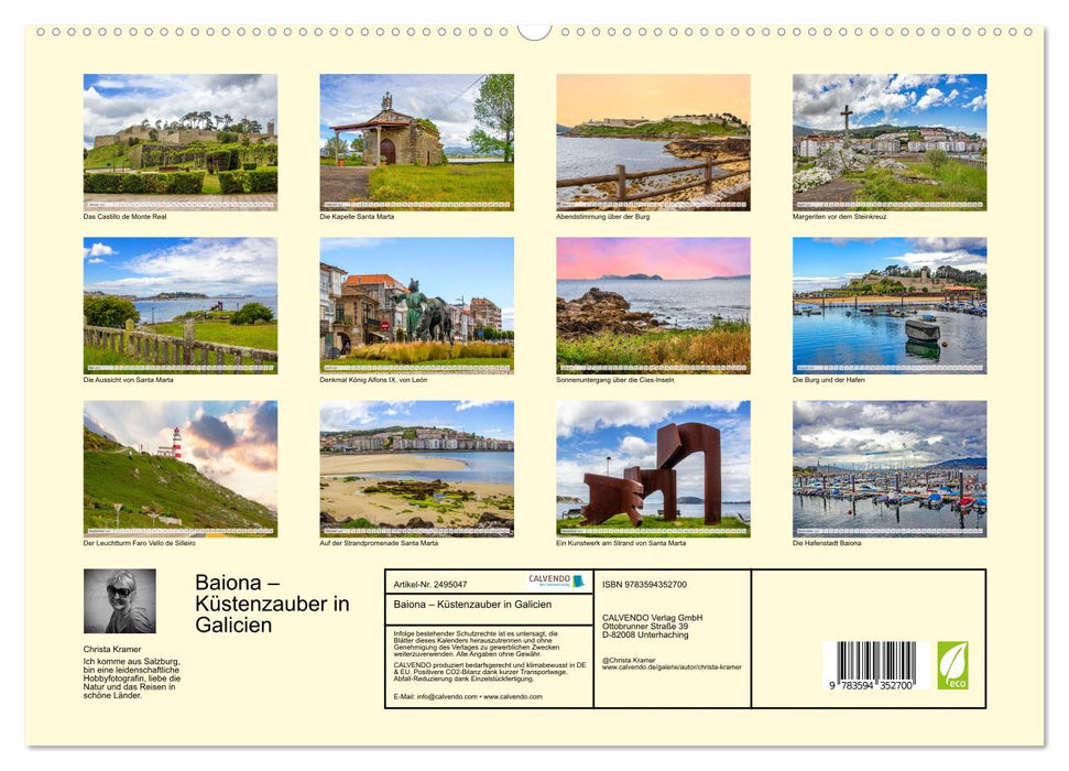 Baiona – Küstenzauber in Galicien (CALVENDO Wandkalender 2027)