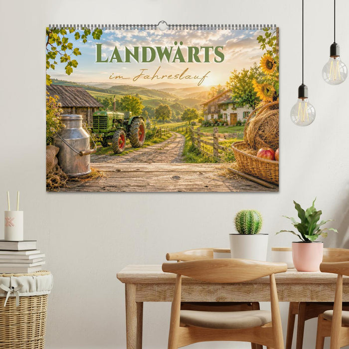 Landwärts im Jahreslauf (CALVENDO Wandkalender 2027)