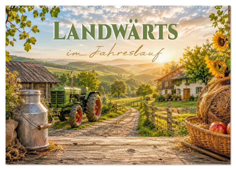 Landwärts im Jahreslauf (CALVENDO Wandkalender 2027)