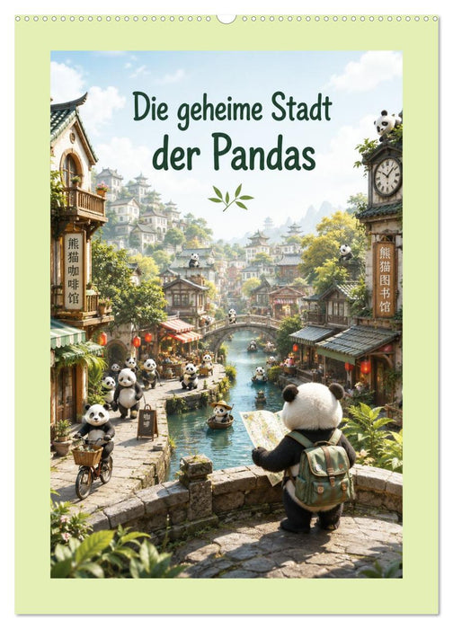 Die geheime Stadt der Pandas (CALVENDO Wandkalender 2027)