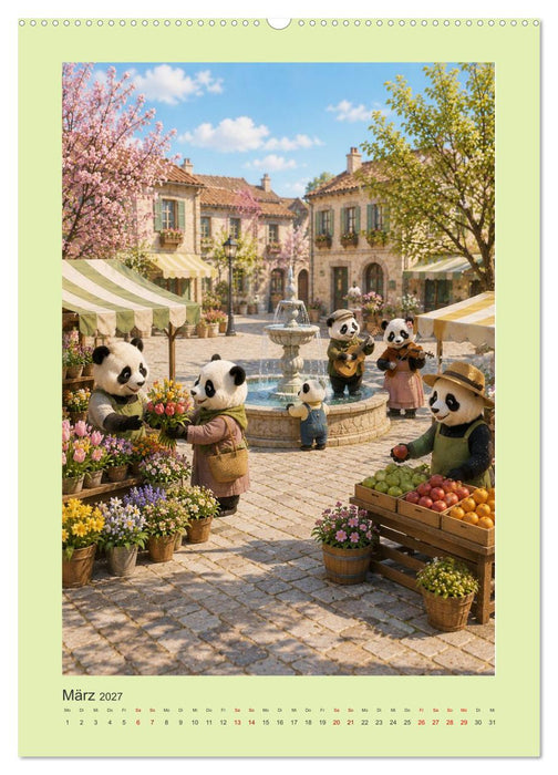 Die geheime Stadt der Pandas (CALVENDO Wandkalender 2027)