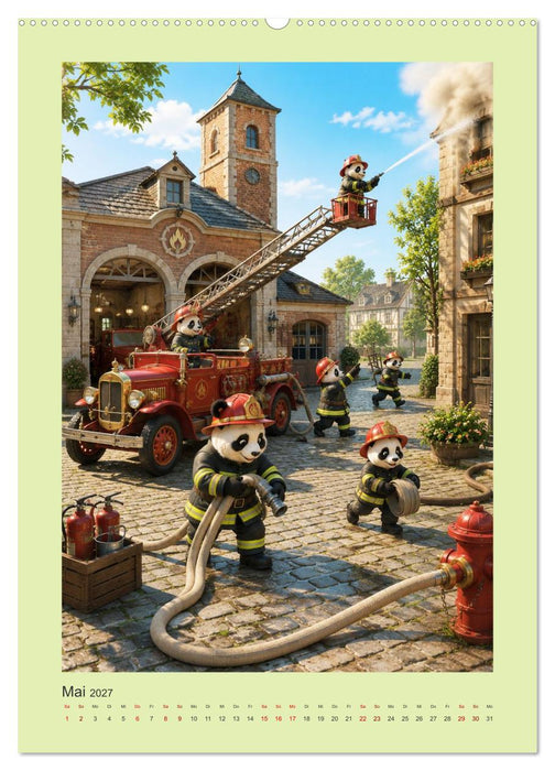 Die geheime Stadt der Pandas (CALVENDO Wandkalender 2027)