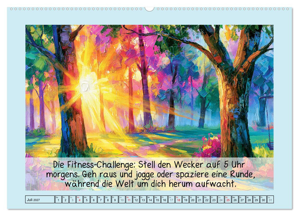 Verlasse die Komfortzone. 12 Challenges, die dein Jahr verändern (CALVENDO Premium Wandkalender 2027)
