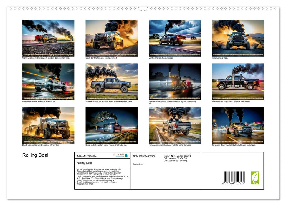 Rolling Coal (CALVENDO Premium Wandkalender 2027)