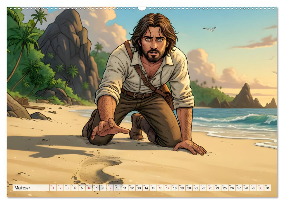 Robinson Crusoe – Die unvergessliche Reise (CALVENDO Premium Wandkalender 2027)