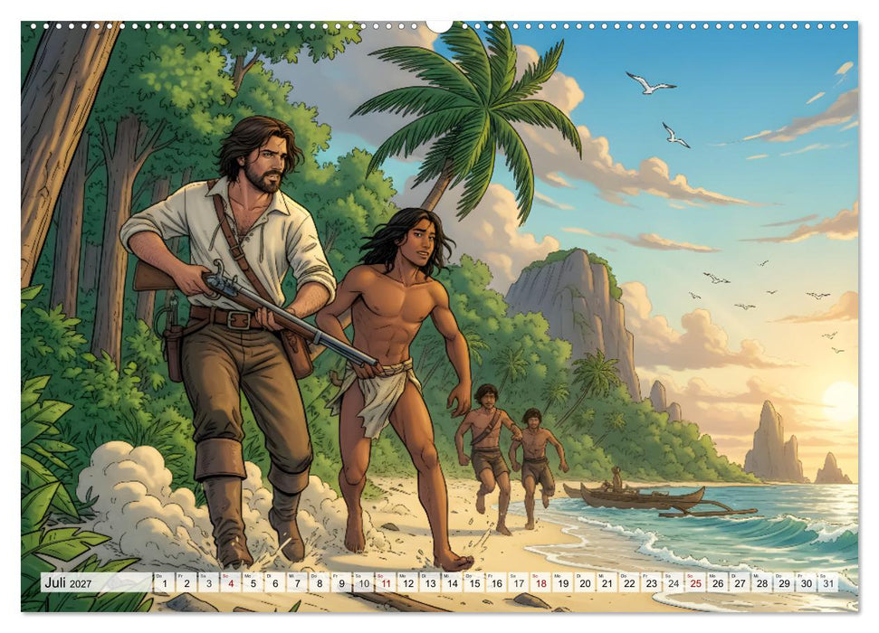Robinson Crusoe – Die unvergessliche Reise (CALVENDO Premium Wandkalender 2027)