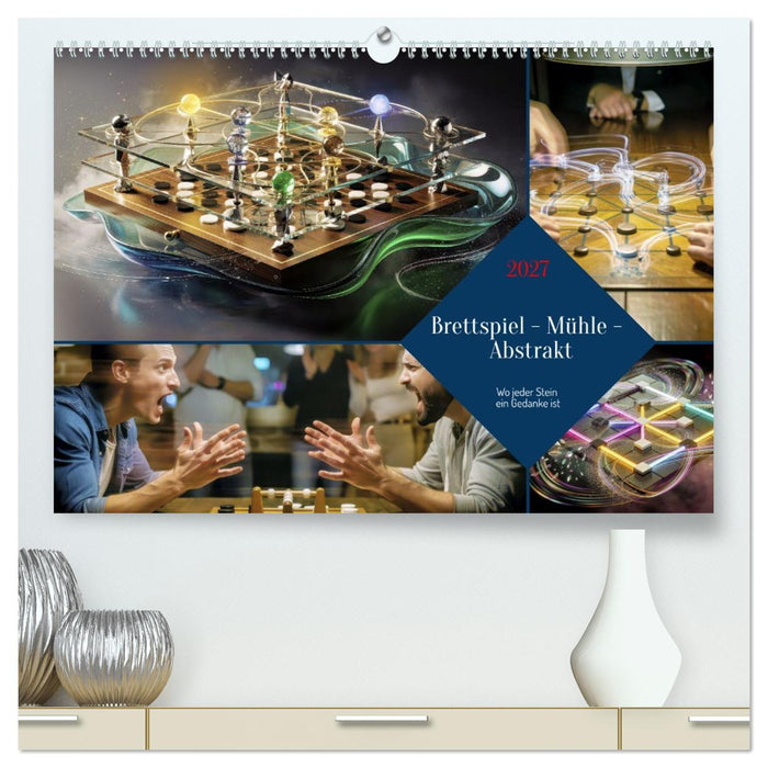Brettspiel - Mühle - Abstrakt (CALVENDO Premium Wandkalender 2027)