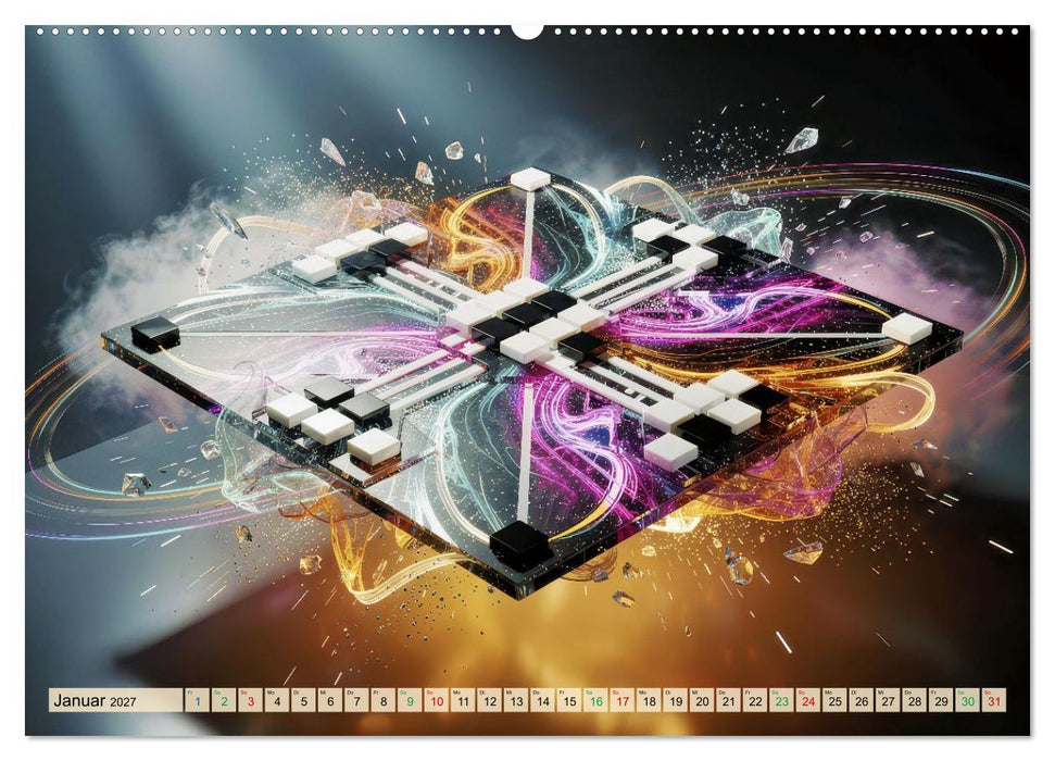 Brettspiel - Mühle - Abstrakt (CALVENDO Premium Wandkalender 2027)