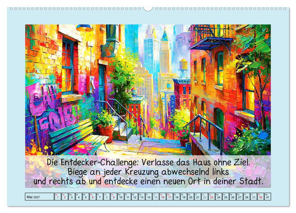 Verlasse die Komfortzone. 12 Challenges, die dein Jahr verändern (CALVENDO Wandkalender 2027)