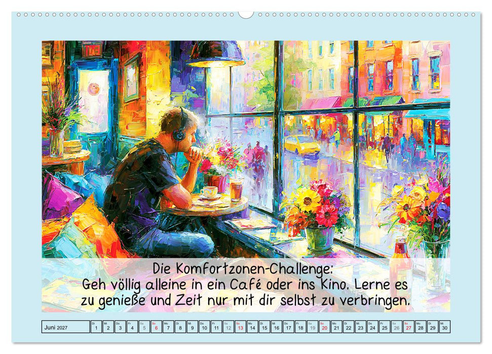 Verlasse die Komfortzone. 12 Challenges, die dein Jahr verändern (CALVENDO Wandkalender 2027)