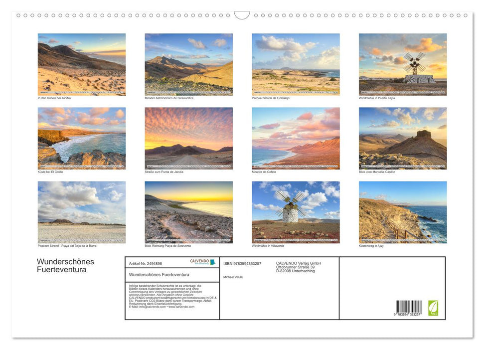 Wunderschönes Fuerteventura (CALVENDO Wandkalender 2027)