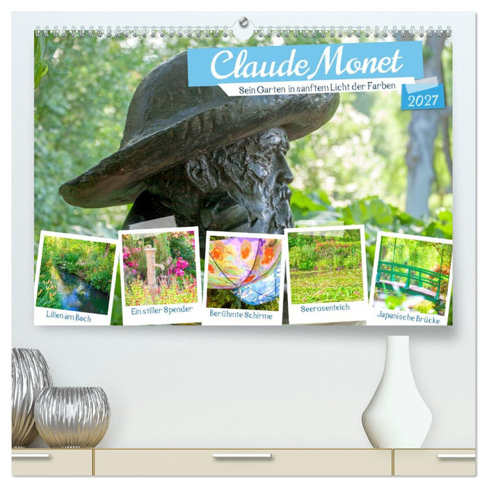 Claude Monet - Sein Garten in sanftem Licht (CALVENDO Premium Wandkalender 2027)