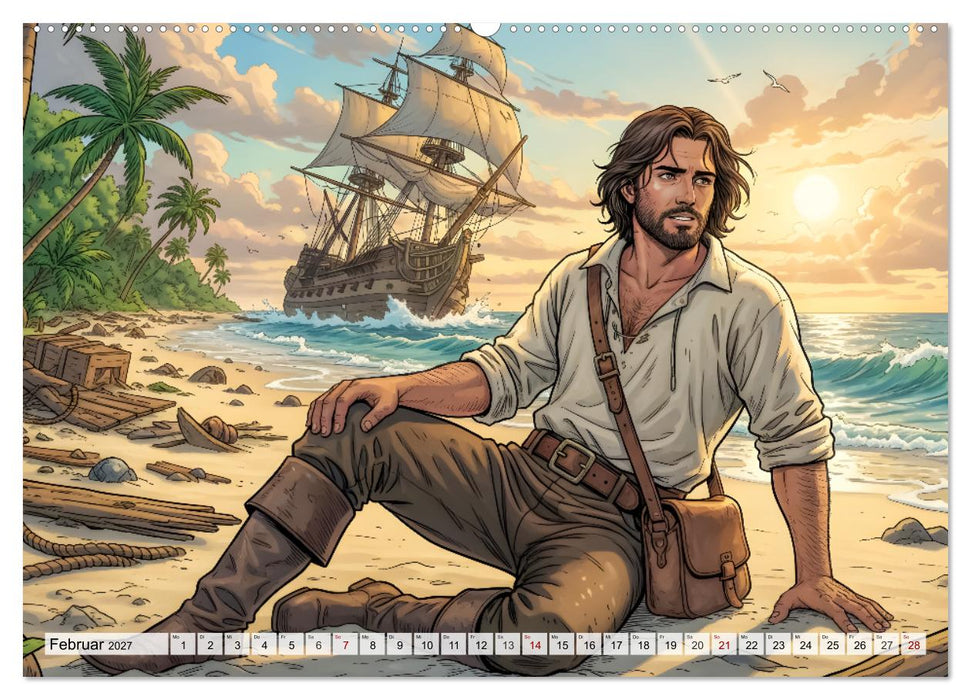 Robinson Crusoe – Die unvergessliche Reise (CALVENDO Wandkalender 2027)