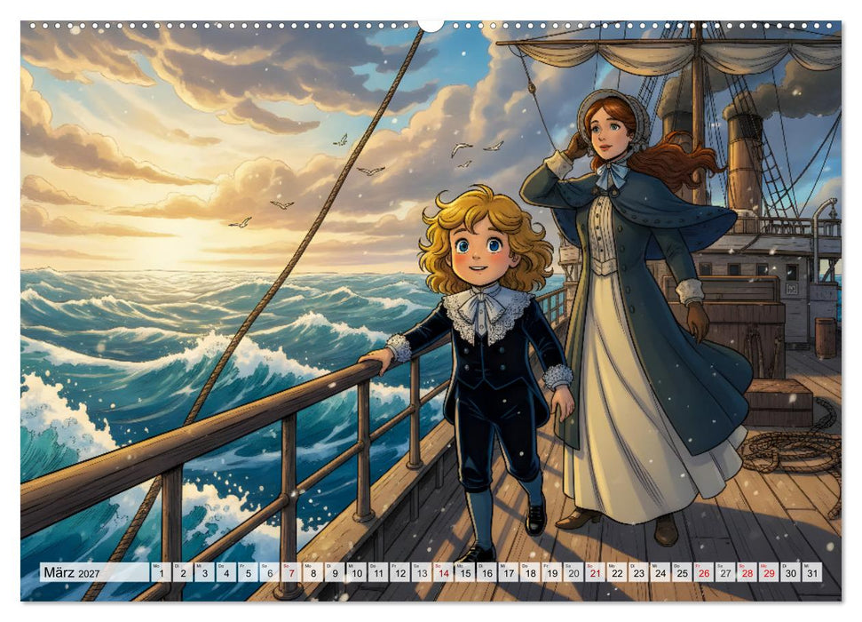 Der kleine Lord – Ein Jahr auf Schloss Dorincourt (CALVENDO Premium Wandkalender 2027)