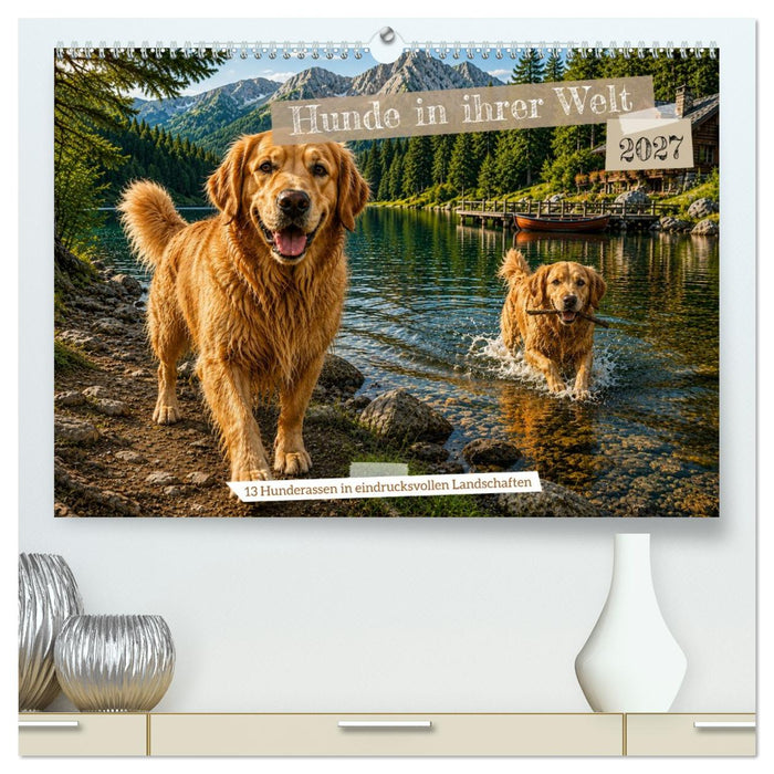 Hunde in ihrer Welt (CALVENDO Premium Wandkalender 2027)