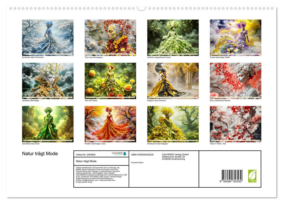 Natur trägt Mode (CALVENDO Premium Wandkalender 2027)