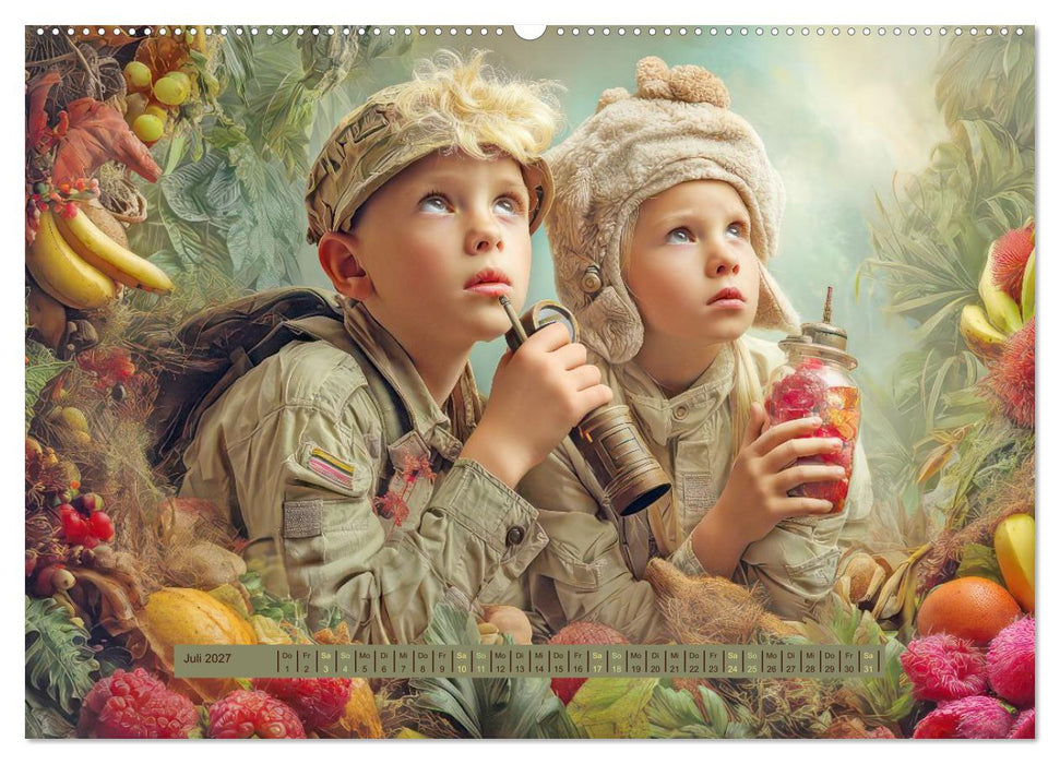 Dschungelentdecker - Verspielte Kreativwerke (CALVENDO Premium Wandkalender 2027)
