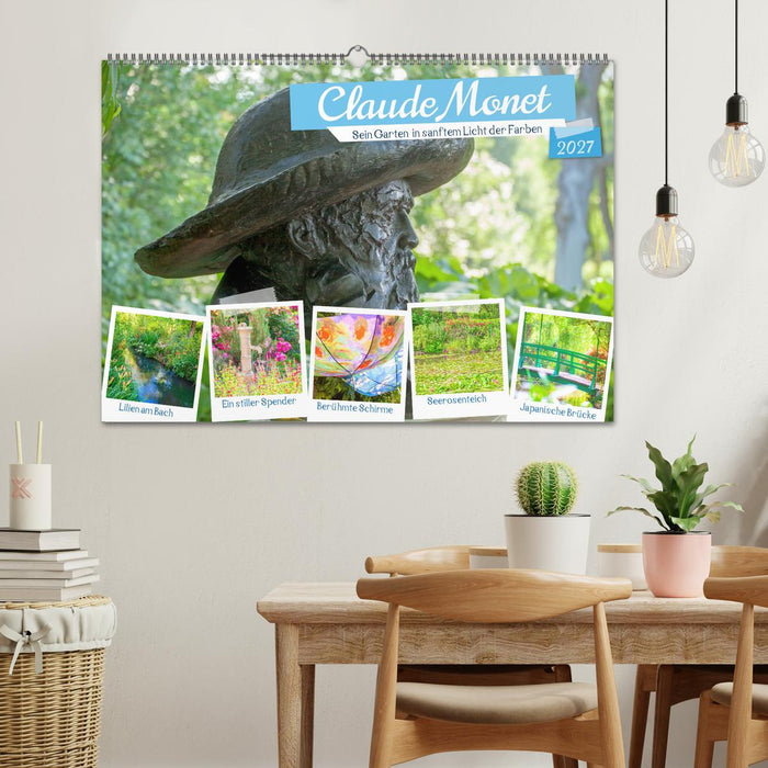 Claude Monet - Sein Garten in sanftem Licht (CALVENDO Wandkalender 2027)