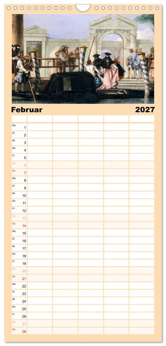 Venedig - Gemälde aus drei Jahrhunderten. Kunstkalender (CALVENDO Familienplaner 2027)