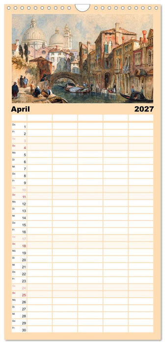 Venedig - Gemälde aus drei Jahrhunderten. Kunstkalender (CALVENDO Familienplaner 2027)
