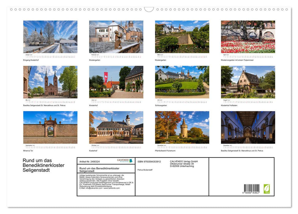 Rund um das Benediktinerkloster Seligenstadt (CALVENDO Wandkalender 2027)